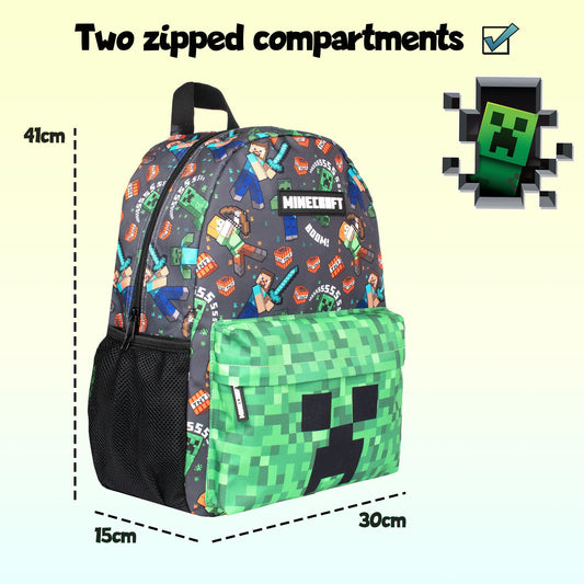 Grand scolaire enfant Sac à dos – Minecraft