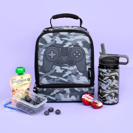 Acier inoxydable Gourde avec paille 350ml – Game Pad Camo