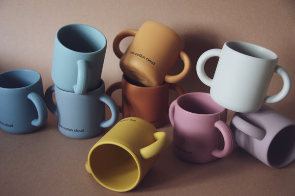 Trinklernbecher aus Silikon Dusty Mauve