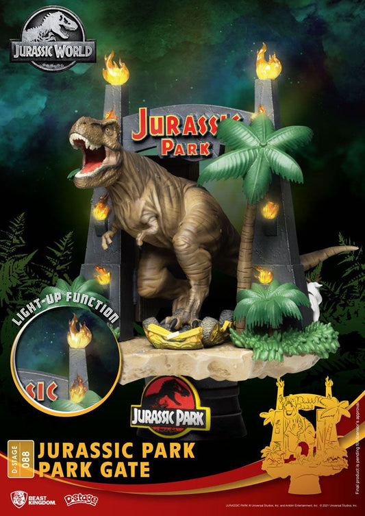 Diorama D-Stage Jurassic Park - Puerta del parque