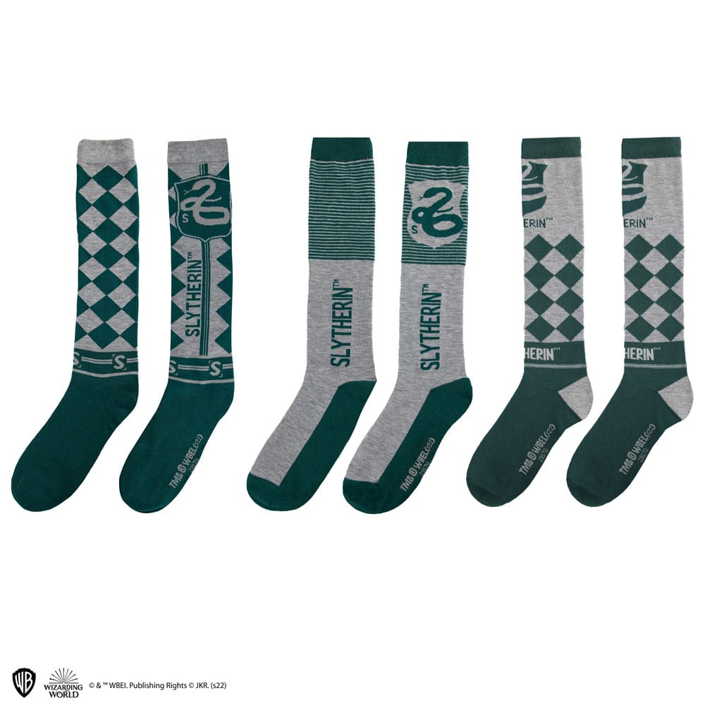 Pack of 3 pairs of Harry Potter socks - Slytherin