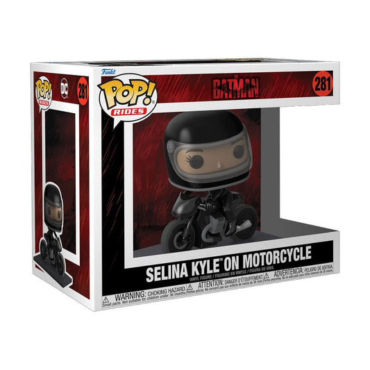 batman funko pop rides deluxe selina on motorcycle
