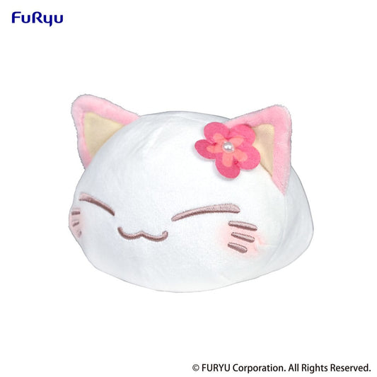 Gato de peluche Nemuneko: rosa