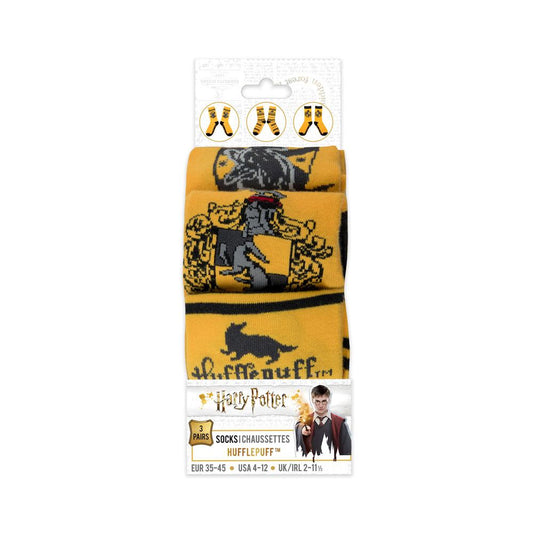 Harry Potter 3 Pack Socks - Hufflepuff