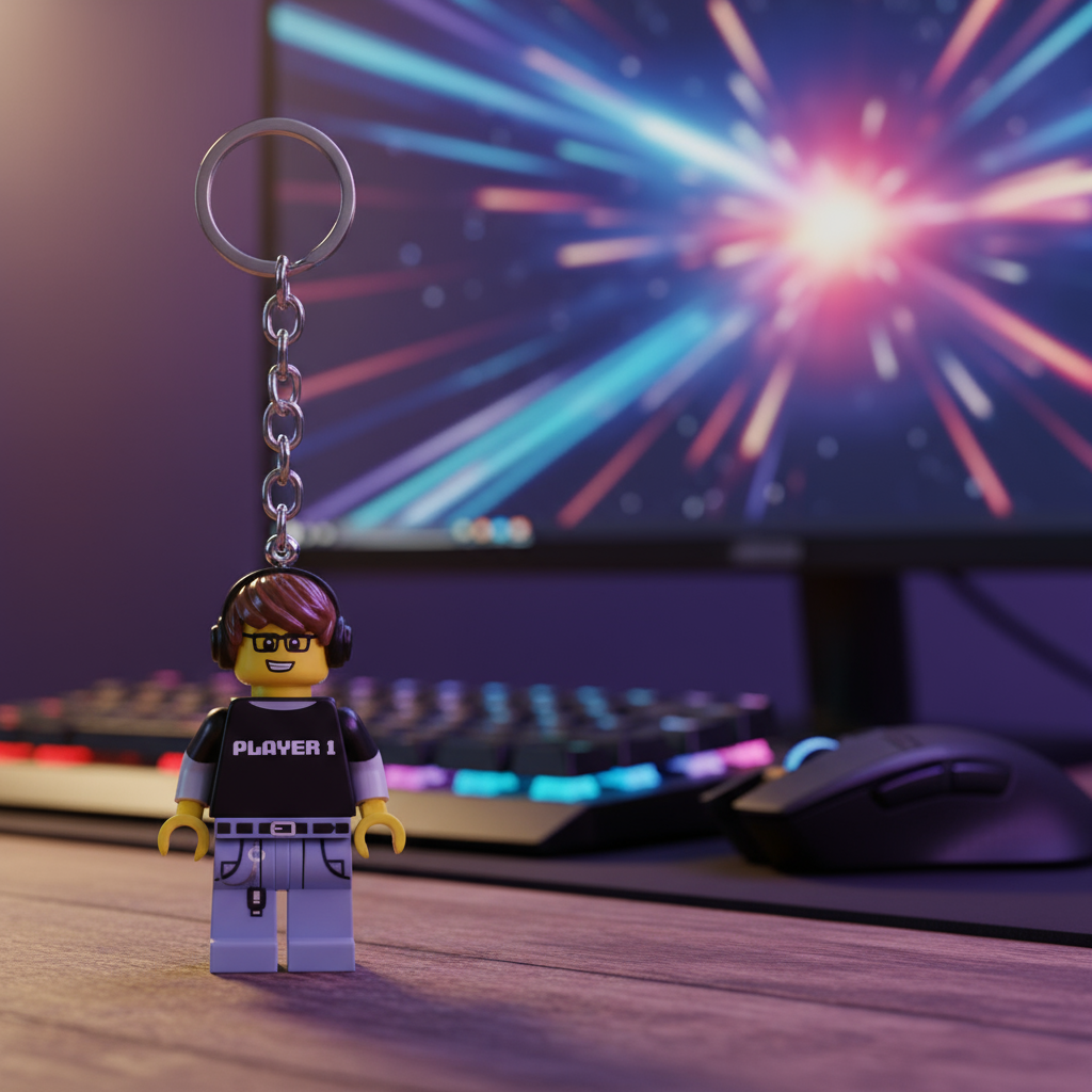 LEGO Light-Up Keyring - Gamer