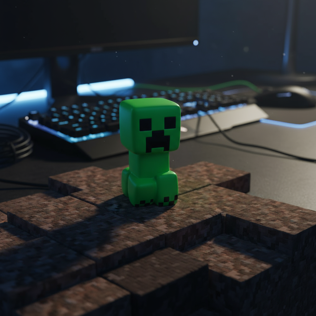 Figura antiestrés Mega Squishme de Minecraft: Creeper