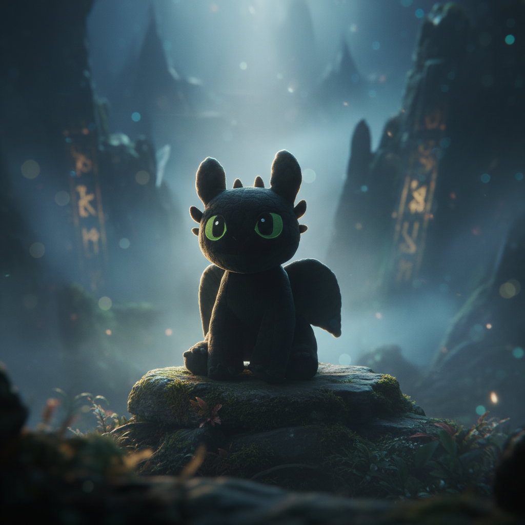 Peluche de dragones - Versión económica de Desdentado