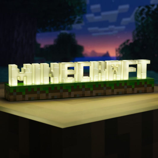 lampe minecraft logo paladone