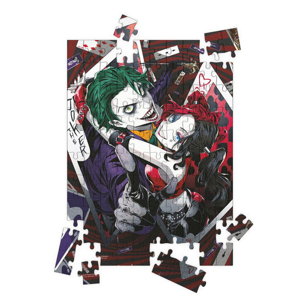 Puzzel met de Joker en Harley Quinn manga