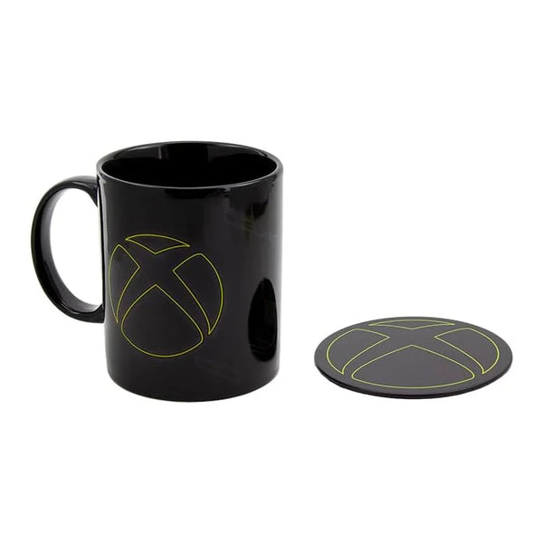 Caneca Xbox e suporte para copos em metal