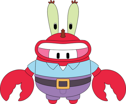 SpongeBob x Fall Guys Mr. Krabs Plush (9in)