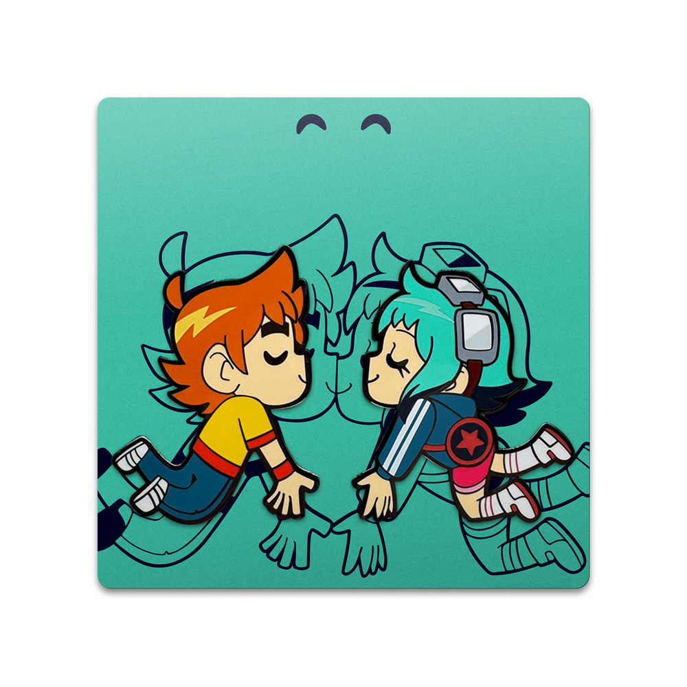 Pin's Scott and Ramona Kissing