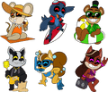 Set de pin's Popgoes Beach