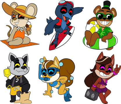 Popgoes Beach Pin Set