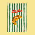 Oooh La La Croissant Kitchen Towel