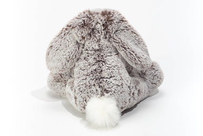Conejo de peluche gris
