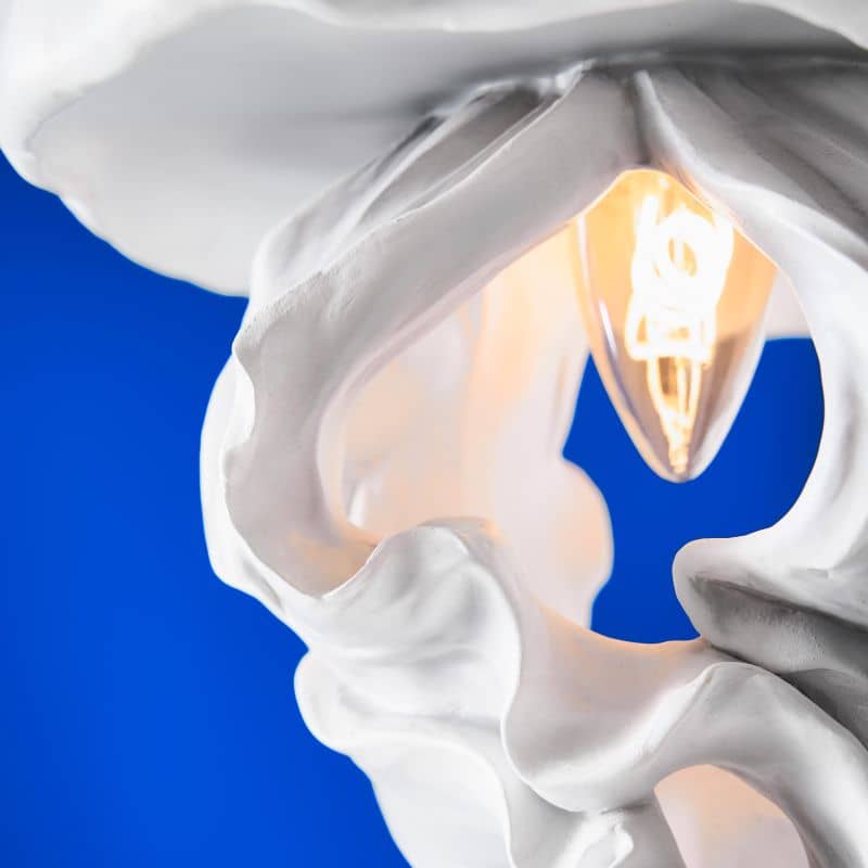 Lámpara de techo Ava, blanca, 22,5 x 21,5 x 42 cm