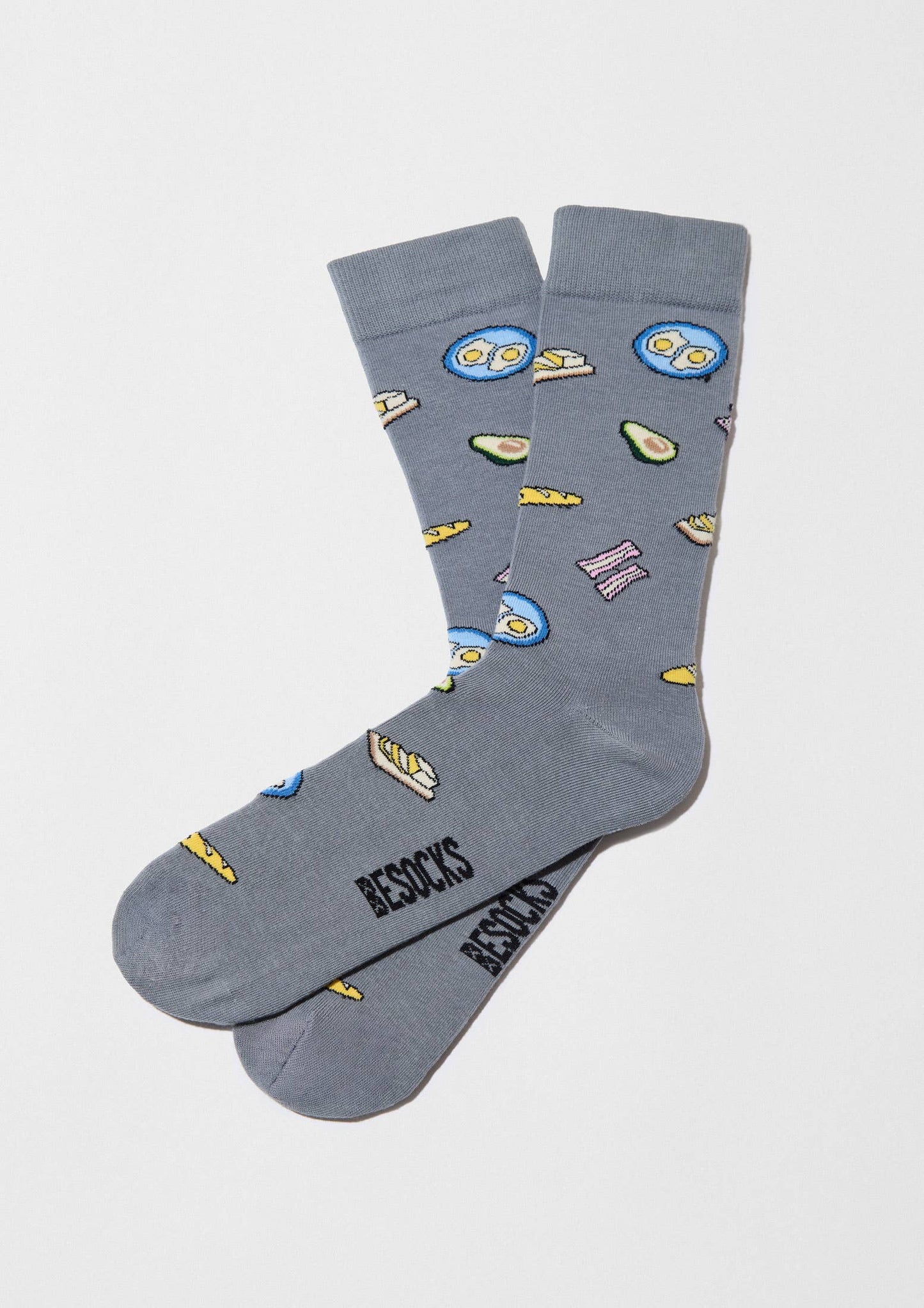 BeBrunch Dusty Blue - 100% Organic Cotton Socks