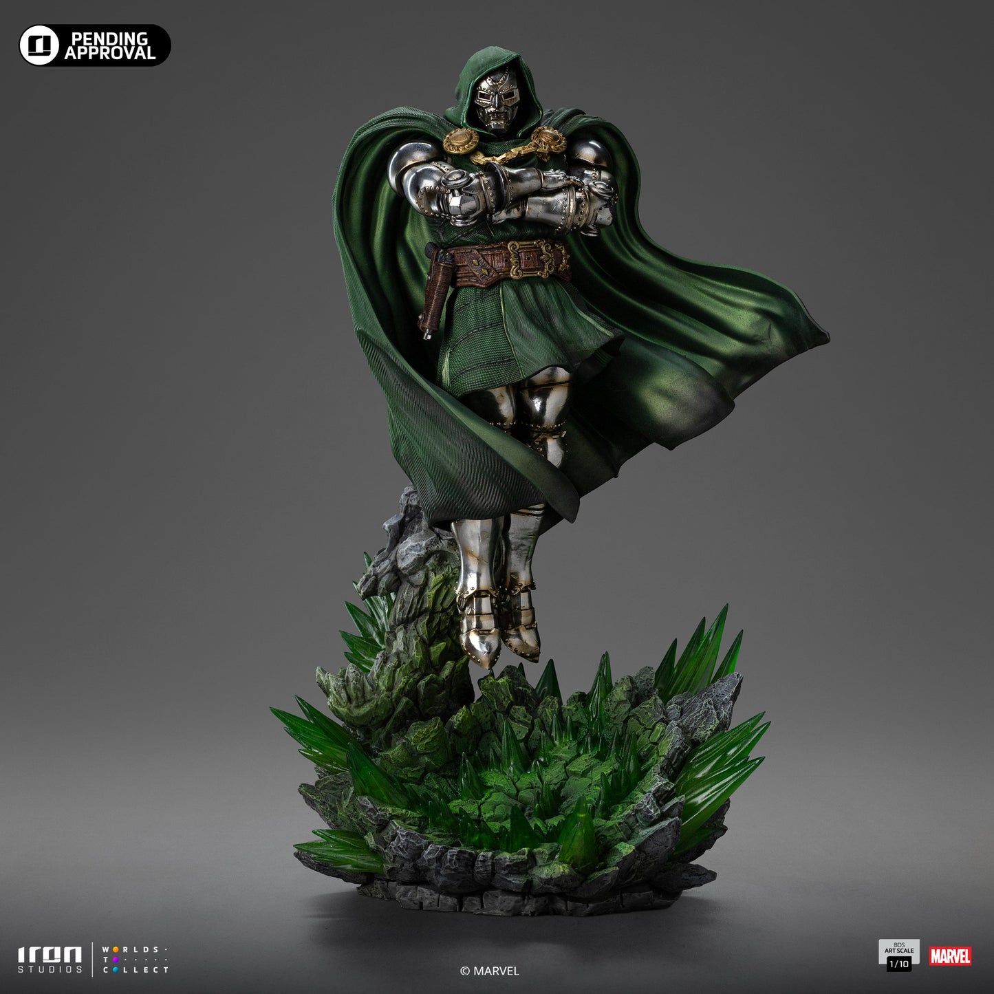 Statue Doctor Doom - Infinity Gauntlet Diorama - Art Scale 1/10 - The Fantastic Four