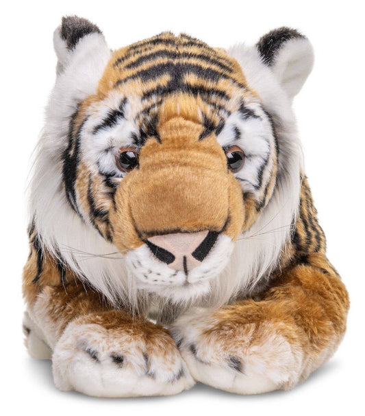 Gran tigre de peluche tumbado