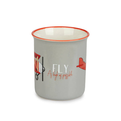 Mok, Flight, 312 ml, grijs, keramiek