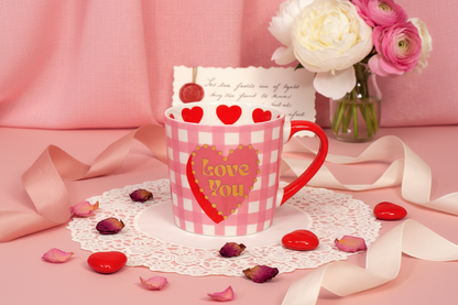 Tazza con cuori "Ti amo"