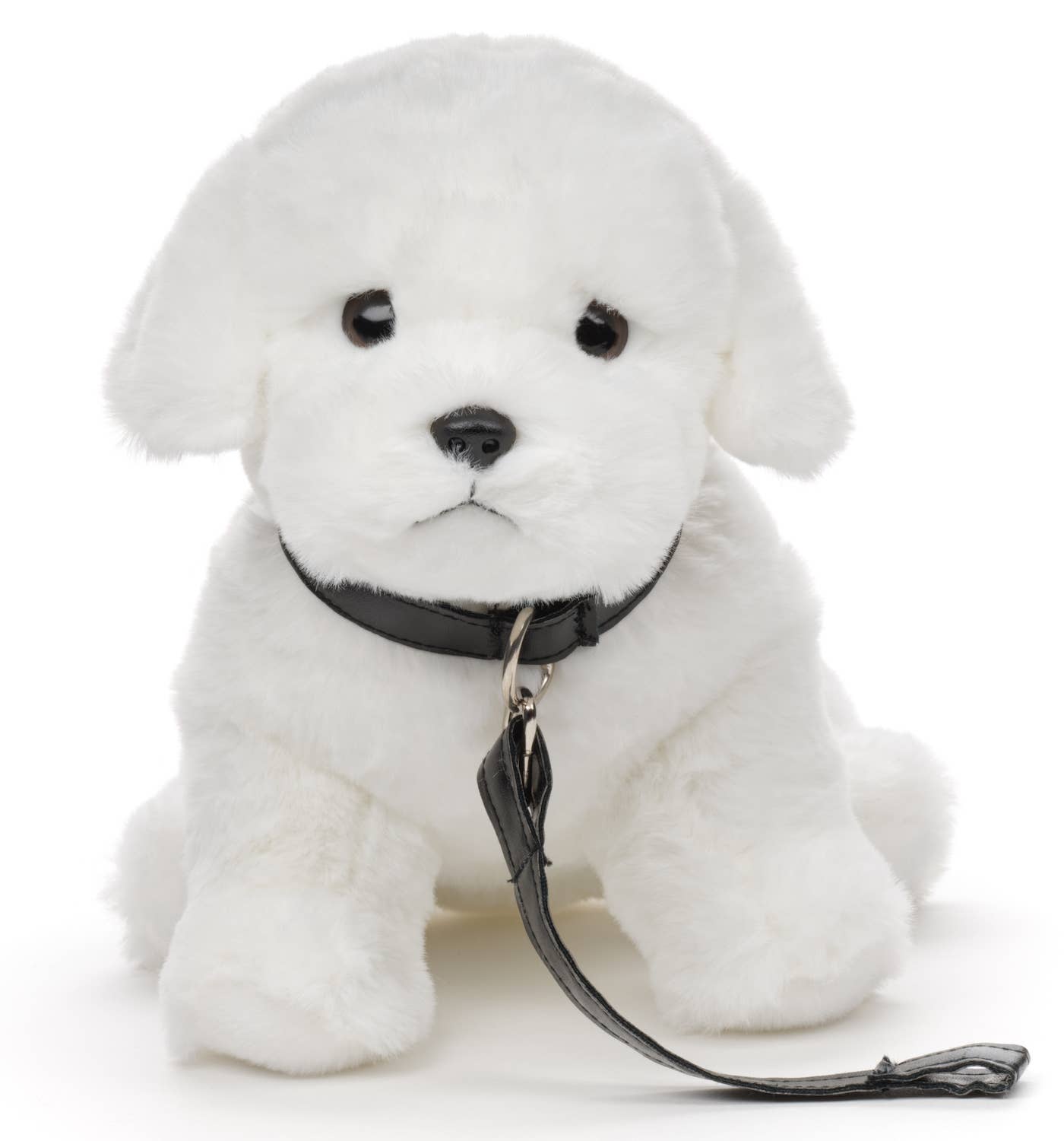 Maltese Dog Plush Toy (with leash)