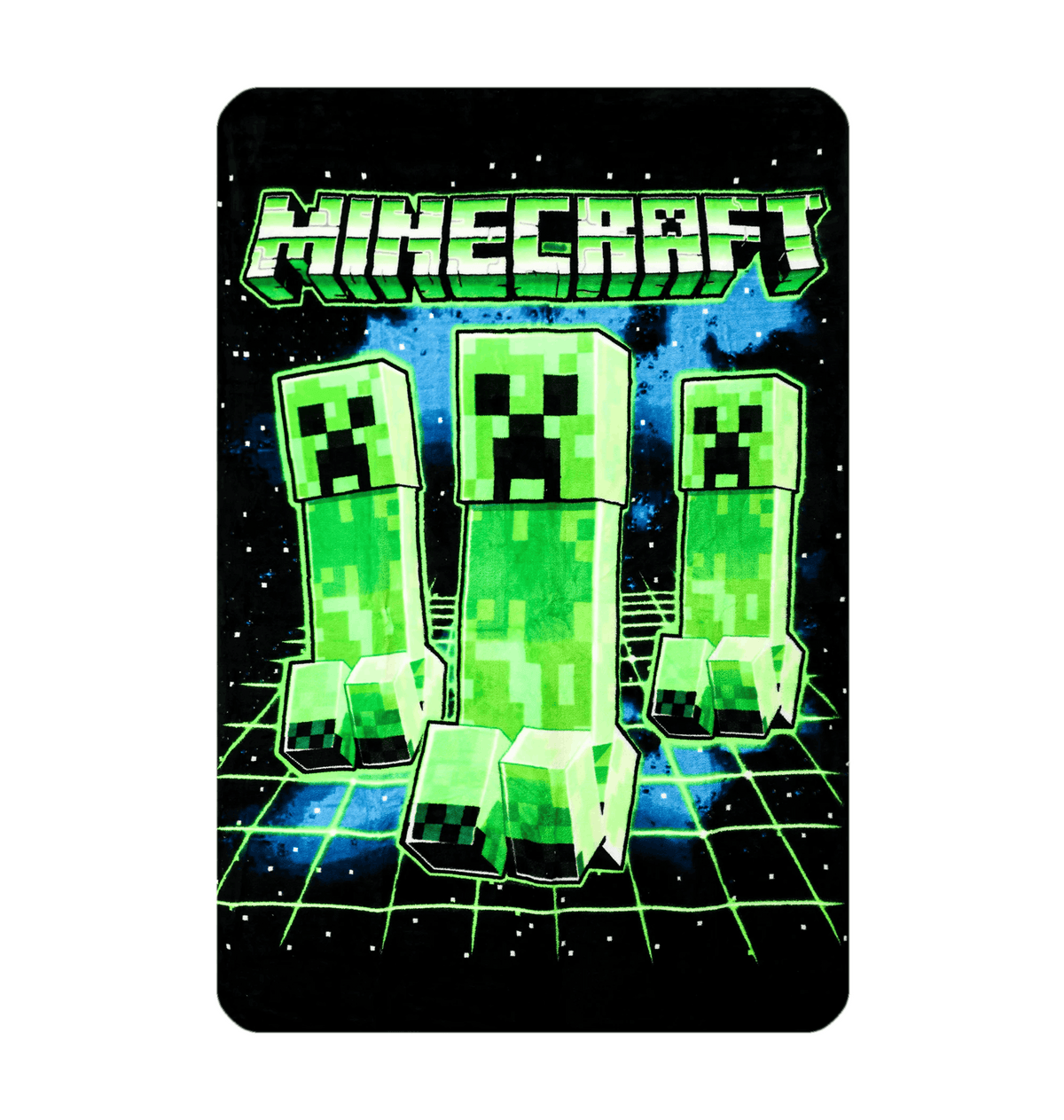 Plaid Minecraft Creepers imprimé