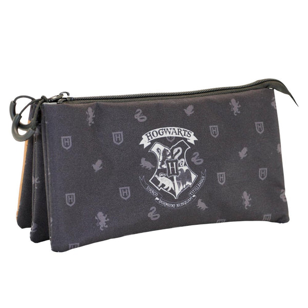 Trousse Triple FAN Harry Potter « Hogwarts » – Noir