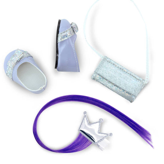 Conjunto de zapatos y accesorios de 20 cm