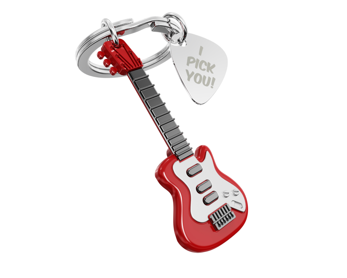 Electric Guitar Keychain