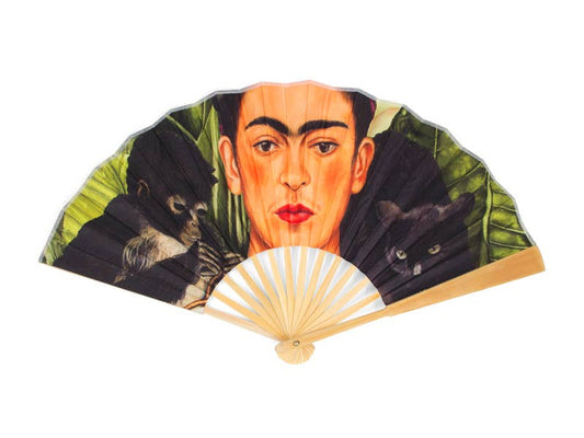 Éventail à main, Portrait avec colibri, Frida Kahlo