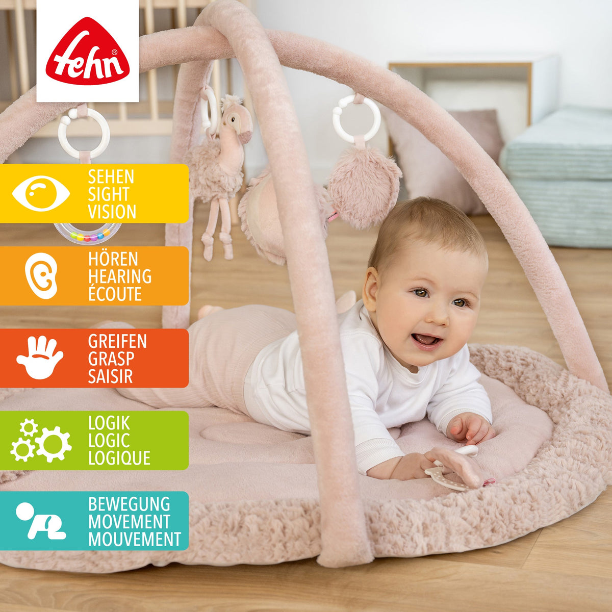 3-D Activity Blanket Flamingo