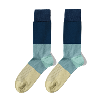 Pack Chaussettes Blue Geometry 🔵🟦⚪