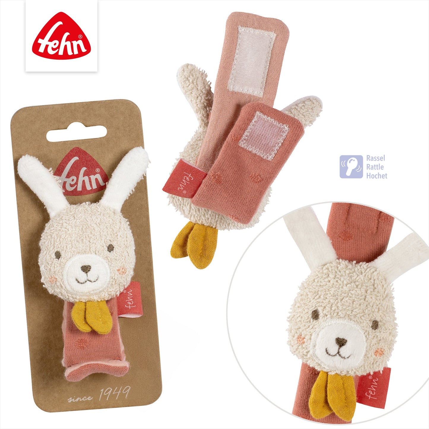 Rasselarmband Hase