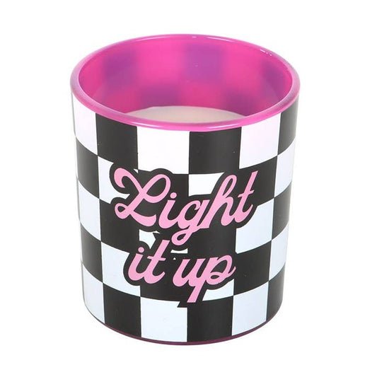 Vela Light It Up de fresa y vainilla