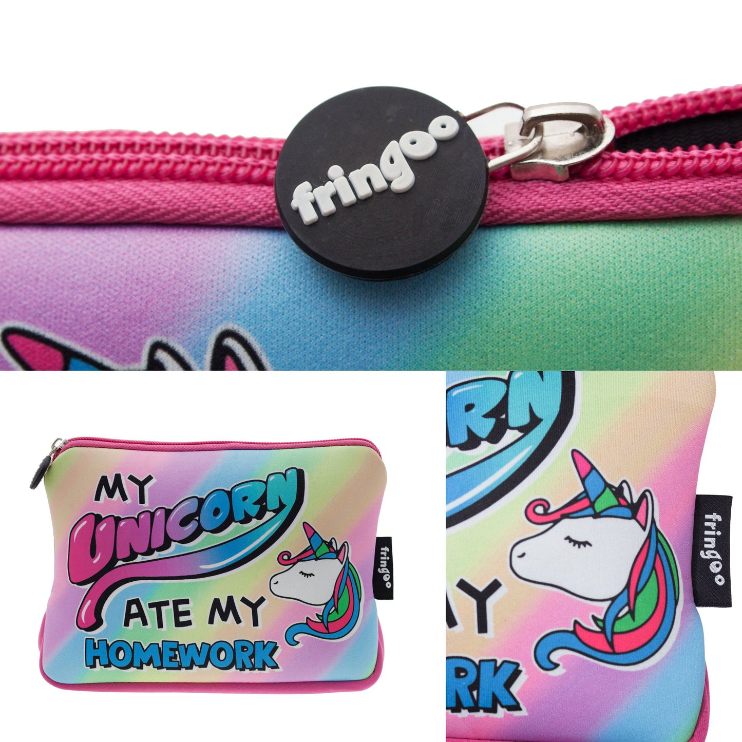 Grande trousse scolaire imprimée – licorne Ate
