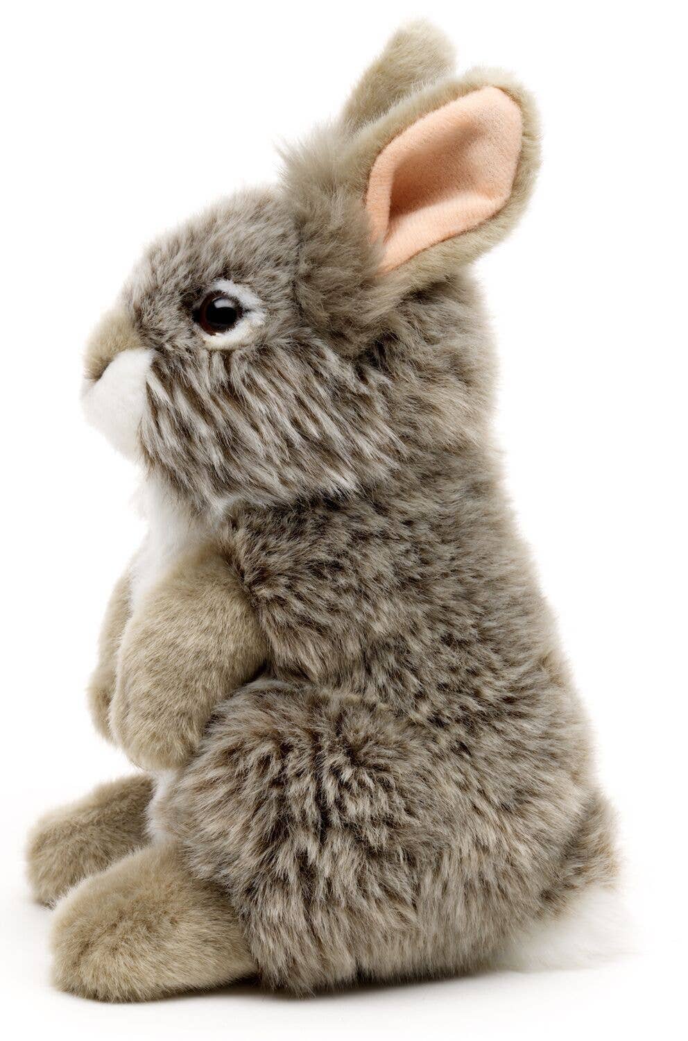 Peluche Lapin Angora Gris Debout