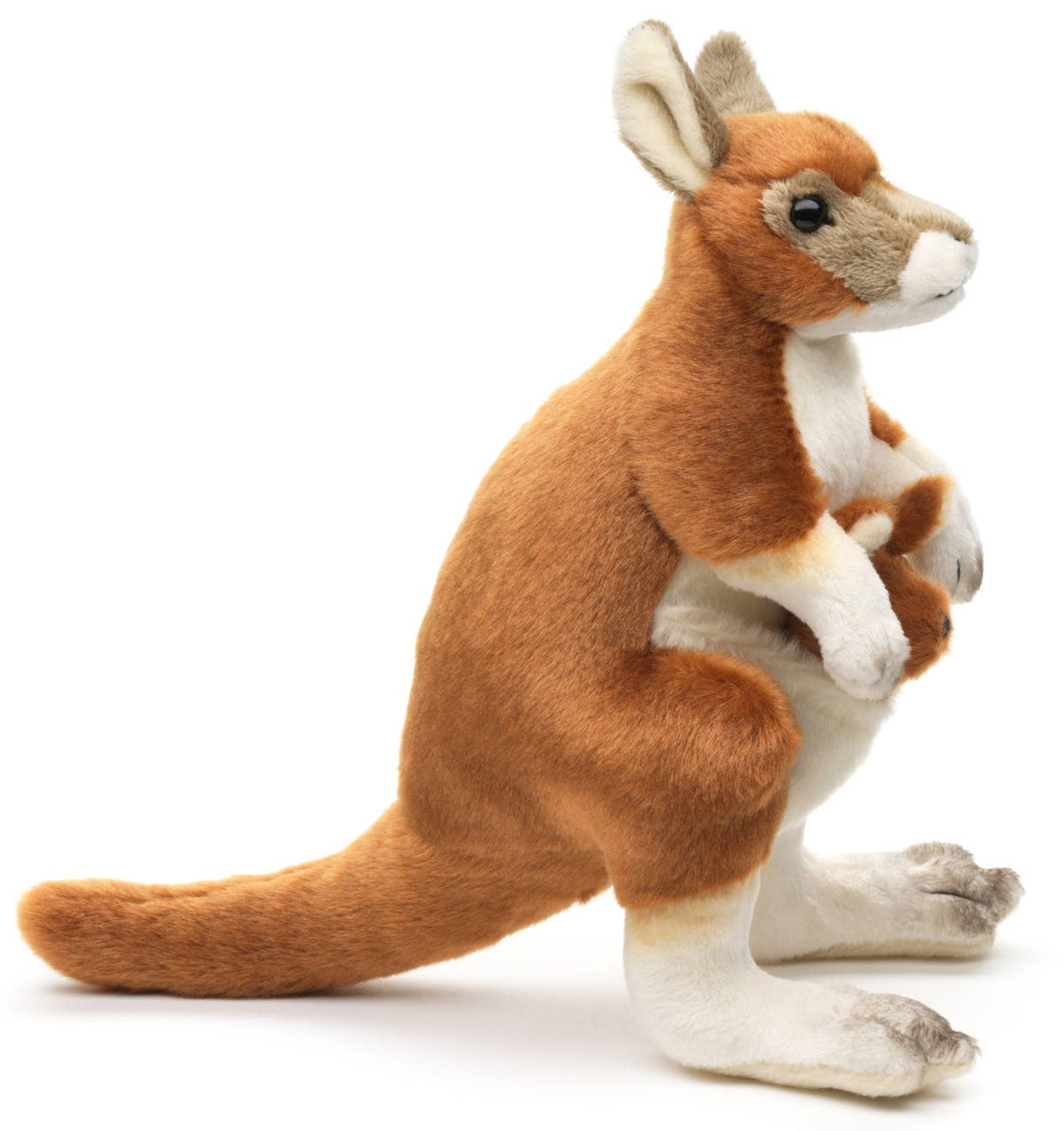 Peluche kangourou avec bébé