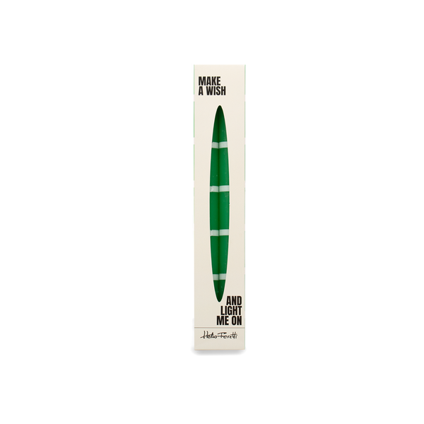Lot de 2 Longues Bougies Émeraude Helio Ferretti Vue 2
