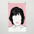 Rolling Stones “Mick Jagger” tea towel