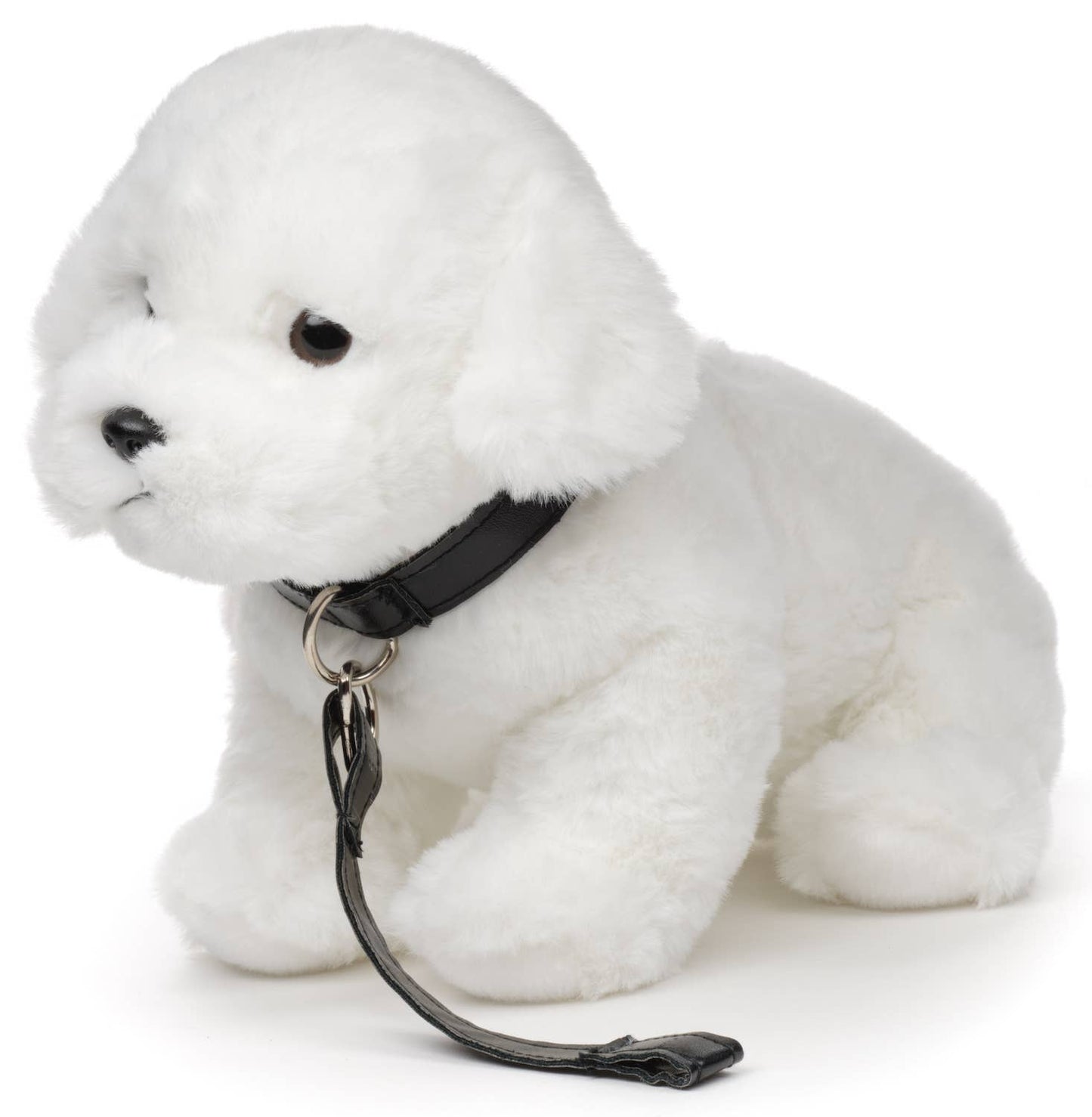 Maltese Dog Plush Toy (with leash)