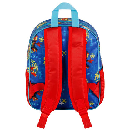 Small Blue 3D Marvel Backpack - Spider-Man Spinners
