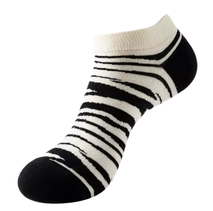 chaussettes courtes zebrees