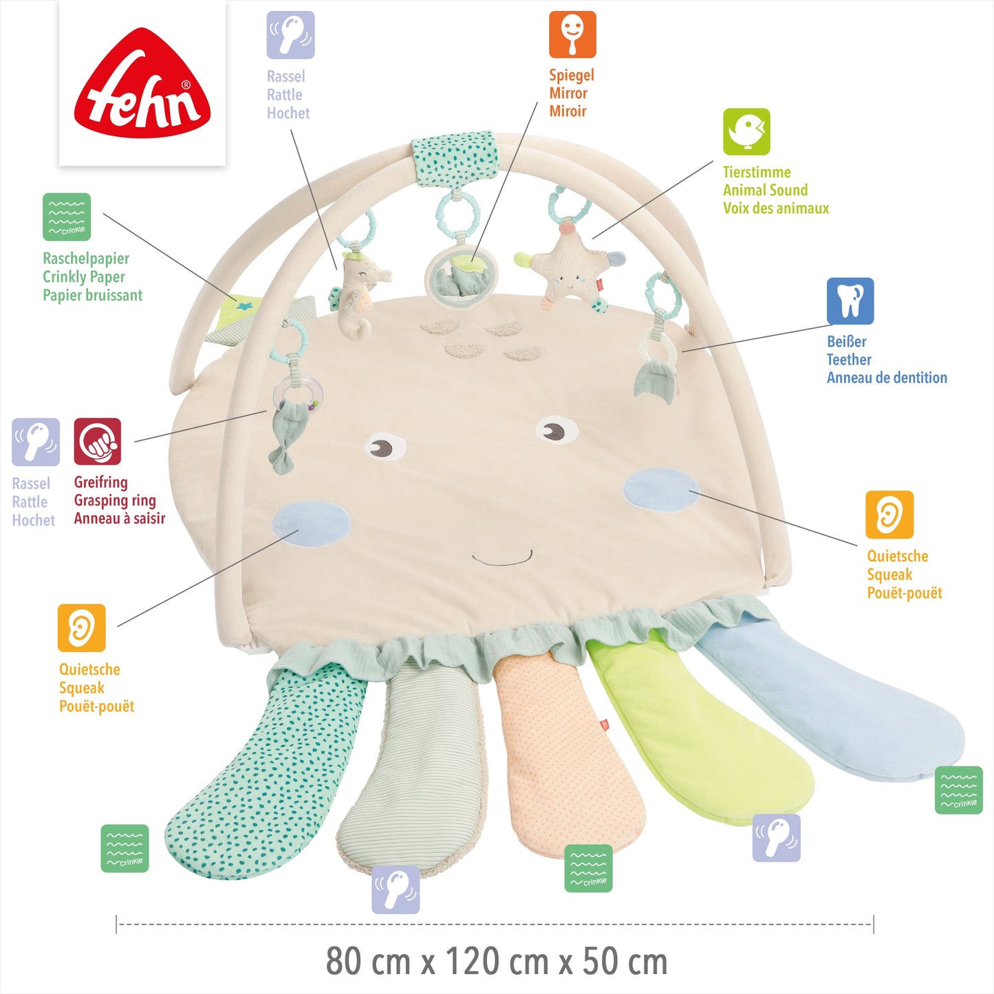 3-D-Activity-Decke Oktopus