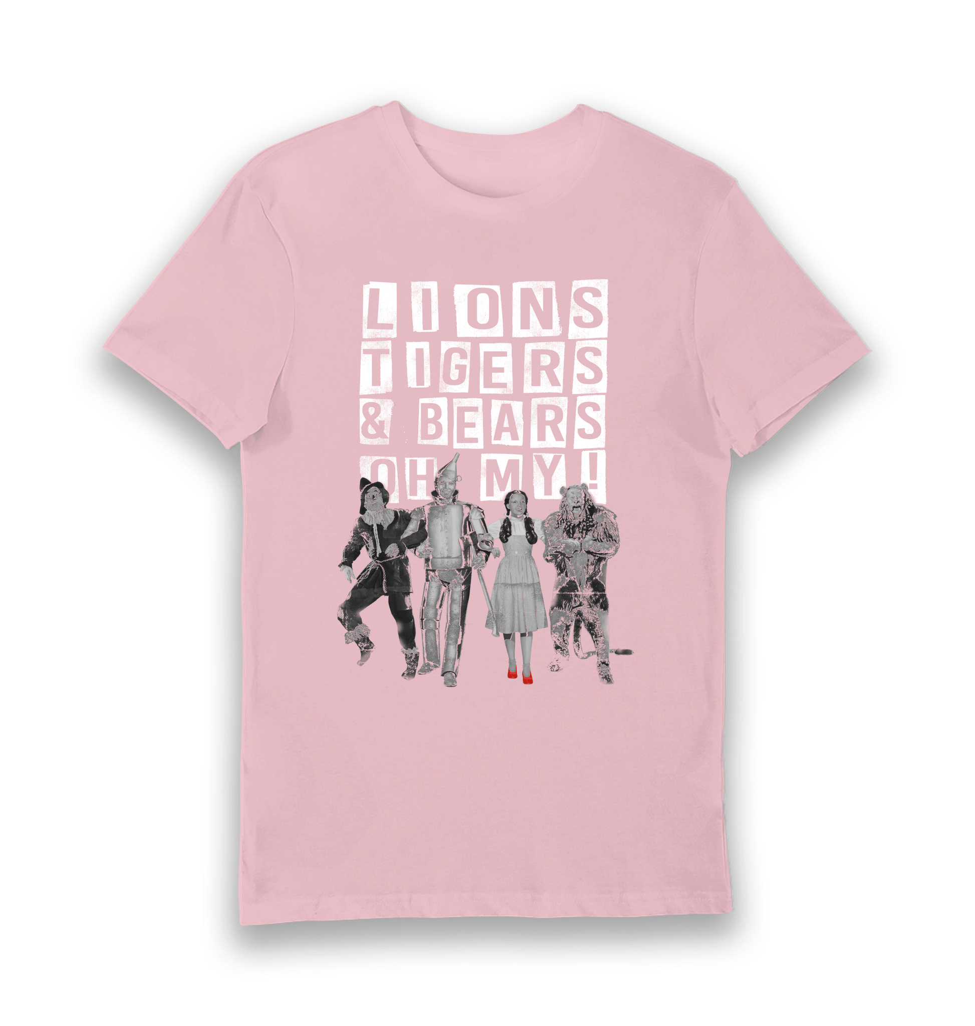 T-shirt adulte Le Magicien d'Oz Lions Tigers & Bears Oh My
