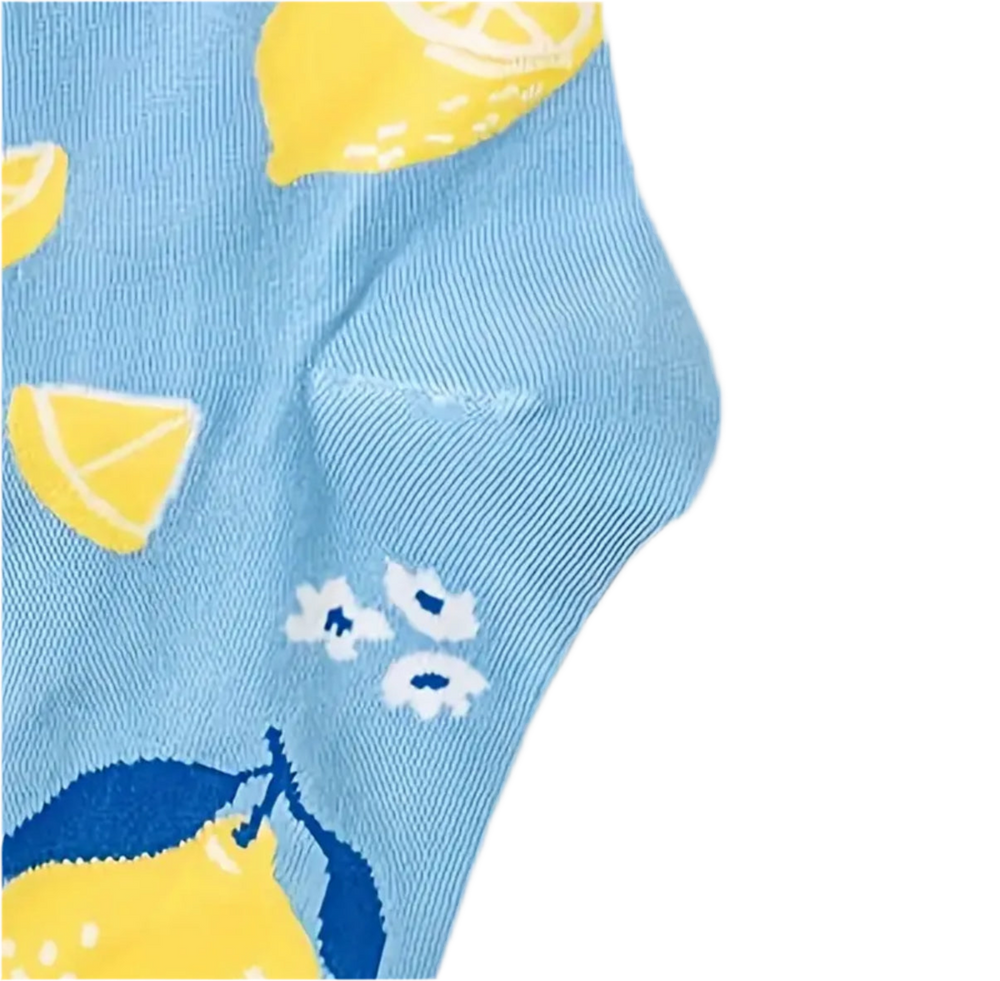 Calcetines de limón amarillo