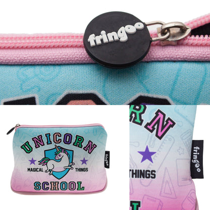 Grande trousse scolaire imprimée – licorne scolaire