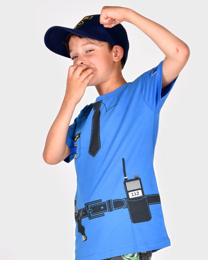 Organic cotton Police T-shirt 110-116 cm 4-6 years