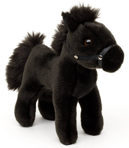 Cheval, debout, noir (sans selle) - Peluche Uni Toys